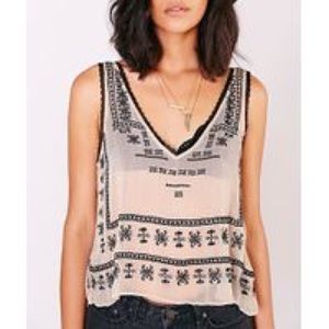 Ecote deep v-neck top